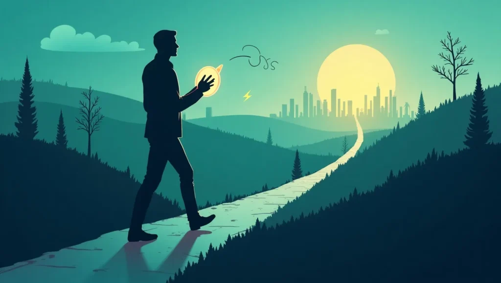 Person strategically navigating investment risks in emerging markets with a financial plan for 2025